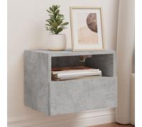 vidaXL Mobili TV Muro 2pz Grigio Cemento 40x30x30 cm Legno Multistrato