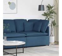 vidaXL Modulo Angolare Divano Modulare con Cuscini Blu 100 cmMobili