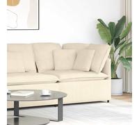 vidaXL Modulo Angolare Divano Modulare con Cuscini Crema 100 cm