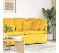 vidaXL Modulo Angolare Divano Modulare con Cuscini Giallo Chiaro 100cmMobili