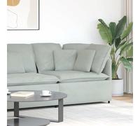 vidaXL Modulo Angolare Divano Modulare con Cuscini Grigio Chiaro 100cmMobili