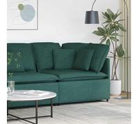 vidaXL Modulo Angolare Divano Modulare con Cuscini Verde Scuro 100 cmMobili