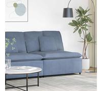 vidaXL Modulo Centrale Divano Modulare con Cuscini Blu 100 cmMobili