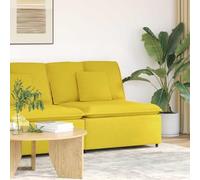 vidaXL Modulo Centrale Divano Modulare con Cuscini Giallo Chiaro 100cmMobili