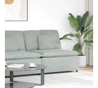 vidaXL Modulo Centrale Divano Modulare con Cuscini Grigio Chiaro 100cmMobili