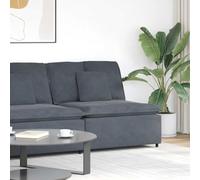 vidaXL Modulo Centrale Divano Modulare con Cuscini Grigio Scuro 100 cmMobili