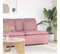vidaXL Modulo Centrale Divano Modulare con Cuscini Rosa 100 cm