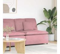 vidaXL Modulo Centrale Divano Modulare con Cuscini Rosa 100 cmMobili