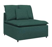 vidaXL Divano modulare modulo centrale con cuscino verde scuro 100 cm, divano modulare, divano centrale, divano in tessuto textilene, moderno