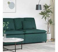 vidaXL Modulo Centrale Divano Modulare con Cuscini Verde Scuro 100 cmMobili