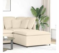 vidaXL Modulo Poggiapiedi Divano Modulare Crema 100x100x48 cmMobili
