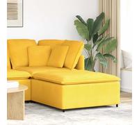 vidaXL Modulo Poggiapiedi Divano Modulare Giallo Chiaro 100x100x48 cmMobili