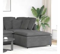 vidaXL Modulo Poggiapiedi Divano Modulare Grigio Scuro 100x100x48 cmMobili
