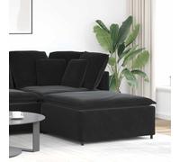 vidaXL Modulo Poggiapiedi Divano Modulare Nero 100x100x48 cmMobili