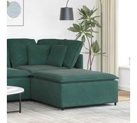 vidaXL Modulo Poggiapiedi Divano Modulare Verde Scuro 100x100x48 cmMobili