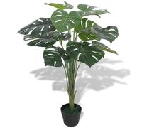vidaXL Monstera Pianta Artificiale con Vaso 70 cm Verde