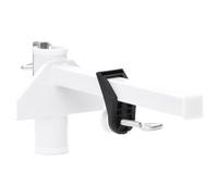 vidaXL Morsetto per Ombrellone da Balcone Bianco 38 mm in Acciaio Morsetto per ombrellone da Balcone Morsetto per ombrellone da Patio Morsetto per ombrellone da terrazza