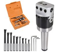 VidaXL MT3-F1-12 Set di Utensili per Foratura 15 Pezzi Testa 50mm