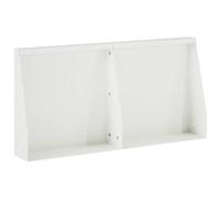 vidaXL Muro di contenimento 2 pz 40 x 12 x 40 cm Acciaio Bianco
