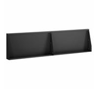 vidaXL Muro di contenimento 2 pz 80 x 12 x 30 cm Acciaio Nero