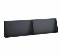 vidaXL Muro di contenimento 2 pz 80 x 12 x 40 cm Acciaio Antracite