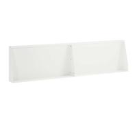 vidaXL Muro di contenimento 2 pz 80 x 12 x 40 cm Acciaio Bianco