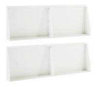 vidaXL Muro di contenimento 4 pz 60 x 12 x 40 cm Acciaio Bianco