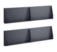 vidaXL Muro di contenimento 4 pz 80 x 12 x 50 cm Acciaio Antracite