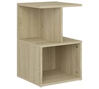 vidaXL Comodino Rovere Sonoma 35x35x55 cm in Legno Multistrato