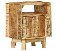 vidaXL Comodino 40x30x50 cm in Legno di Mango Grezzo