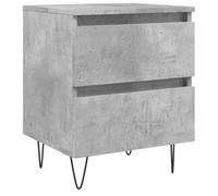 vidaXL Comodino Grigio Cemento 40x35x50 cm in Legno Multistrato
