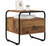 vidaXL Nachtkastje Oud hout Bewerkt hout