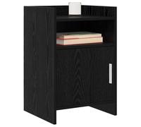 vidaXL 2 comodini in rovere nero, 40 x 36 x 60 cm,