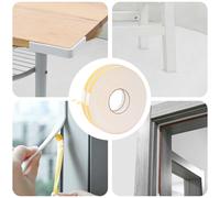 vidaXL Nastro adesivo in schiuma 2 pcs Bianco 10mm x 10m Schiuma CR
