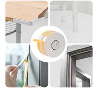 vidaXL Nastro adesivo in schiuma 2 pezzi, bianco 30 mm x 5 m, schiuma CR, nastro adesivo rotondo, schiuma CR, protezione dall'umidità, efficace e universale, isolamento