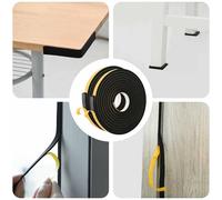 vidaXL Nastro adesivo in schiuma 2 pcs Nero 20mm x 5m Schiuma CR