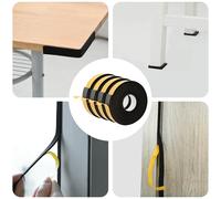 vidaXL Nastro adesivo in schiuma 4 pz Nero 40mm x 5m Schiuma CR