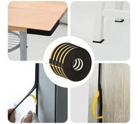vidaXL Nastro adesivo in schiuma 5 pcs Nero 10mm x 10m Schiuma CR