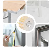 vidaXL Nastro adesivo in schiuma 5 pz Bianco 10mm x 10m Schiuma CR