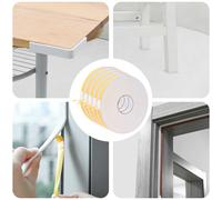 vidaXL Nastro adesivo in schiuma 5 pz Bianco 20mm x 10m Schiuma CR