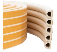 vidaXL Nastro adesivo per finestre Bianco 9 x 8 mm 50 m Schiuma EPDM
