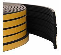 vidaXL Nastro adesivo per finestre Nero 15 x 8 mm 100 m Schiuma EPDM