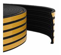 vidaXL Nastro adesivo per finestre Nero 15 x 8 mm 50 m Schiuma EPDM