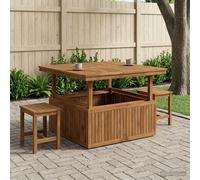 vidaXL Naturale 108,5 x 110 x 75/44,5 cm