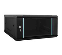 vidaXL Armadietto di rete Nero 60 x 60 x 35 cm Acciaio, Soluzioni di archiviazione ufficio, armadietto robusto, tecnologia a muro, server industriale, organizer elettronico