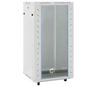 vidaXL Armadietto di Rete 22U 19" IP20 Grigio 60x60x120 cm, armadio di rete autoportante, armadio dati, supporto di rete