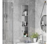 vidaXL Nicchia per doccia Argento 90 x 20 x 9.5 cm