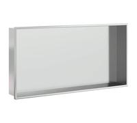 vidaXL Nicchia per Doccia Argento Spazzolato 62x32x9cm in Acciaio Inox