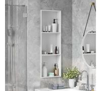 vidaXL Nicchia per doccia Bianco 90 x 30 x 9.5 cm Acciaio inossidabile