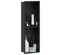 vidaXL Douche Niche Zwart 60 x 20 x 9,5 cm Roestvrij staal